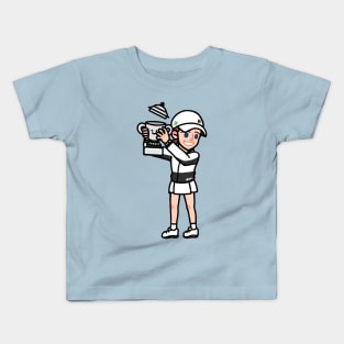 Iga Swiatek winning French Open Kids T-Shirt